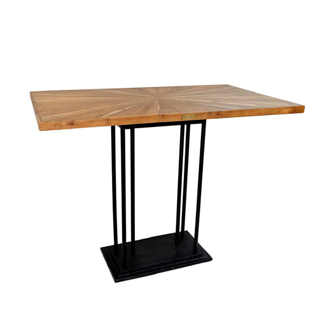 Bar table CORFU teak wood 140x80x105cm brown