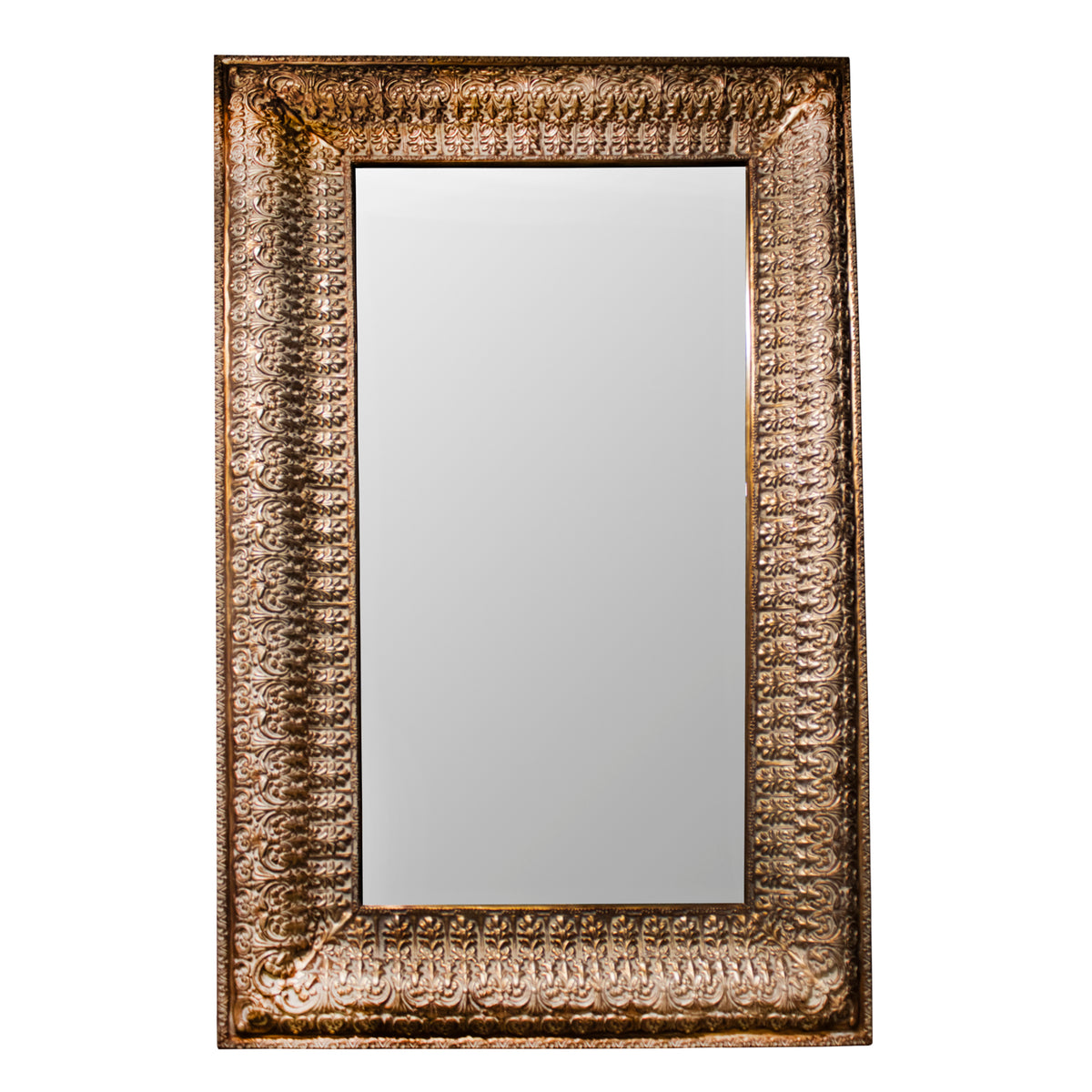 Mirror NASHIK rectangular gold 135x229x11
