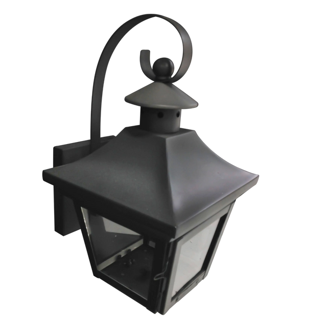 Wall mount lamp charcoal BR/SS 33x20x23