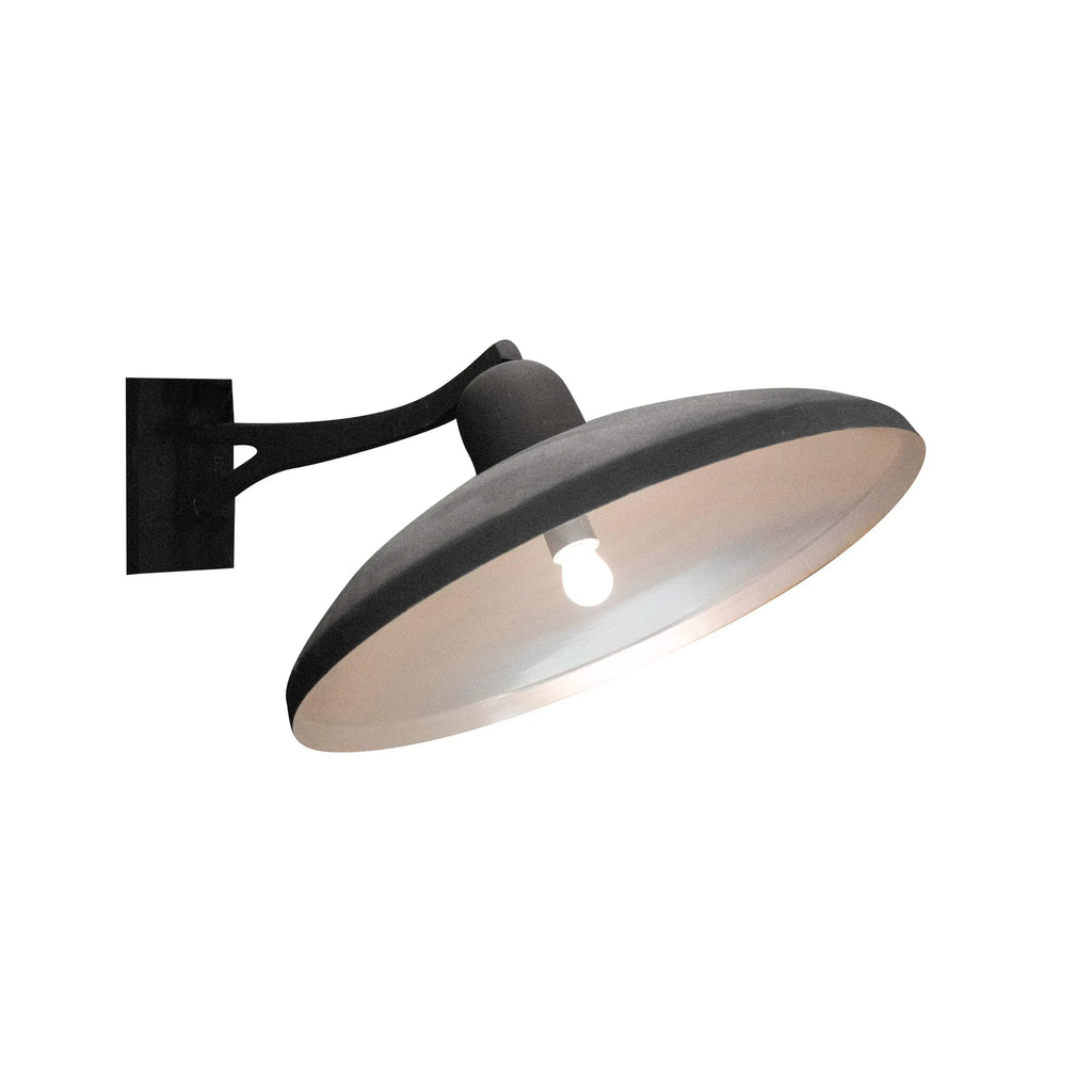 Wall lamp OUTDOOR black & zinc inside ALU 92x59x40