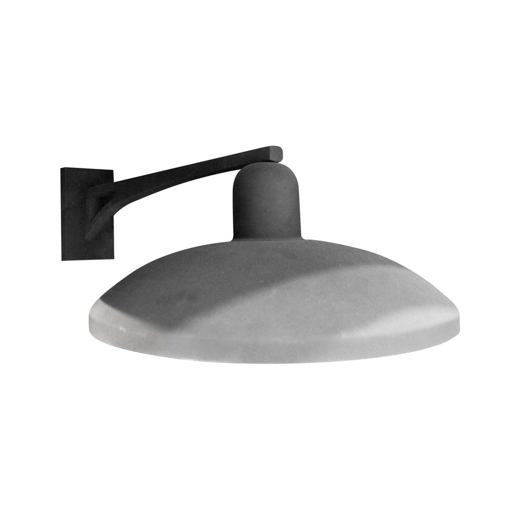 Wall lamp OUTDOOR black & zinc inside ALU 92x59x40