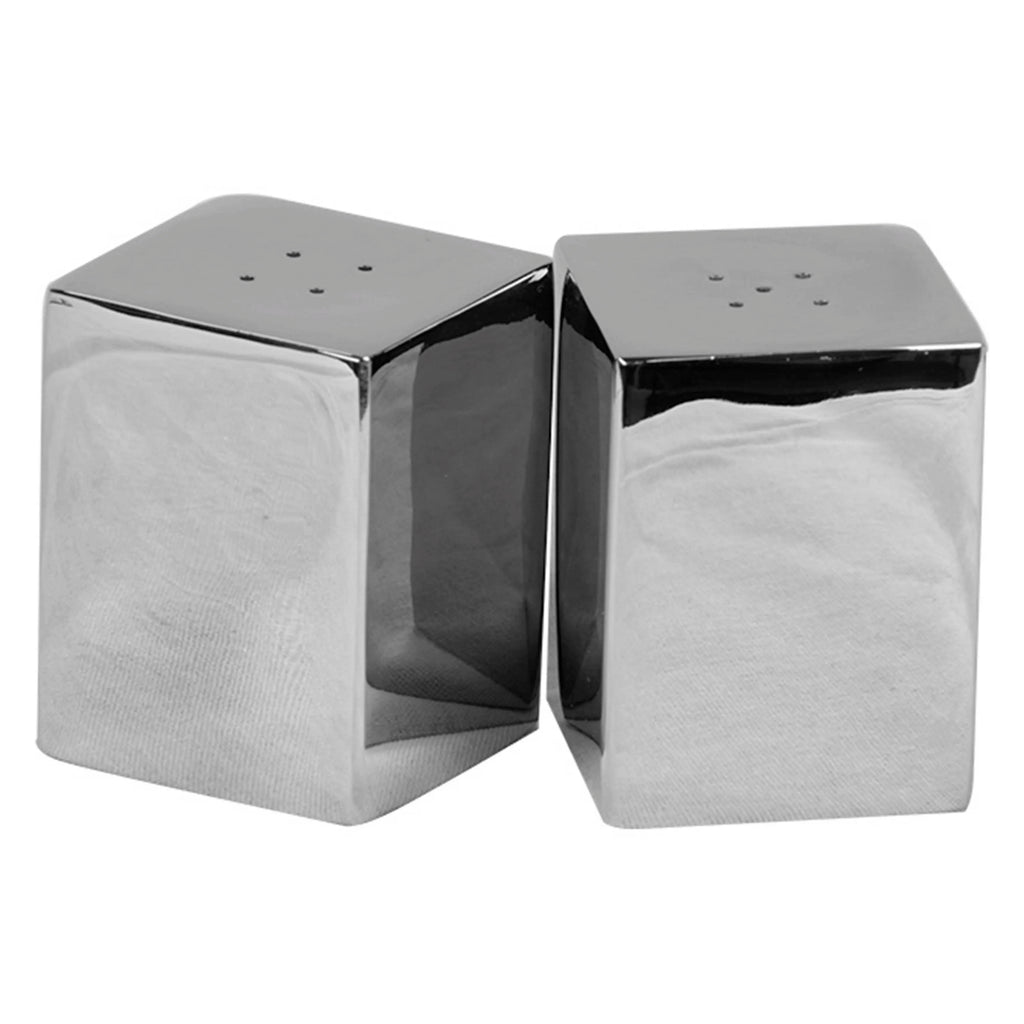 Salt & pepper set SS/NI 4x8x5