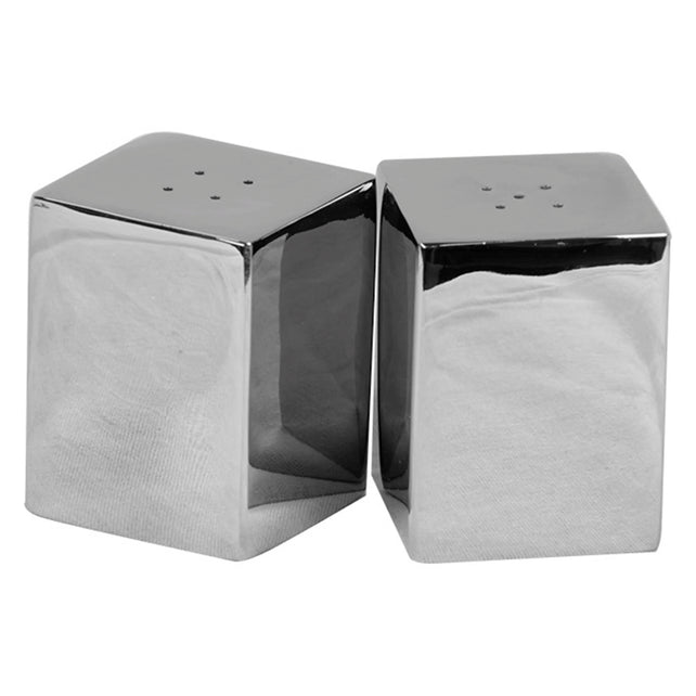 Salt & pepper set SS/NI 4x8x5