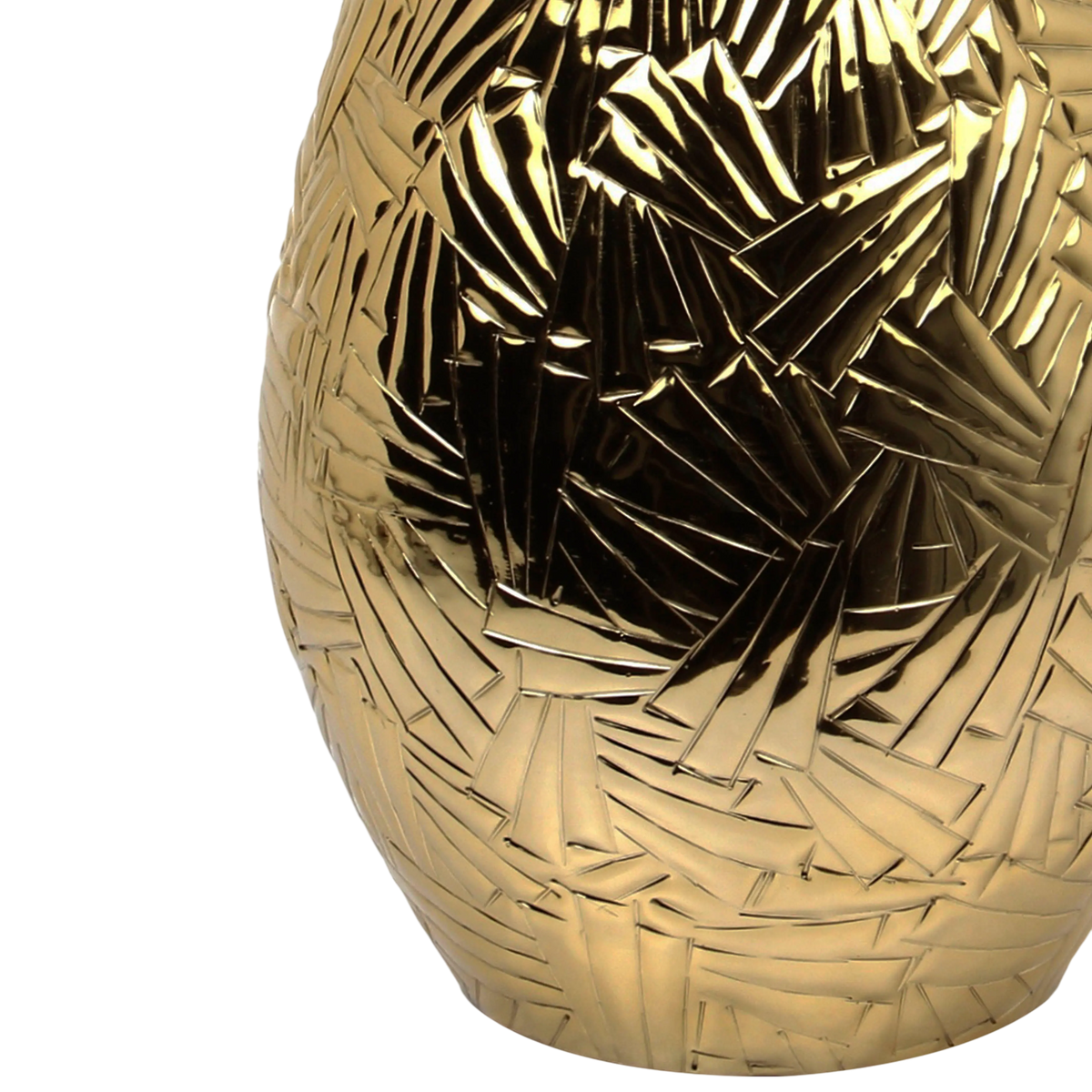 Vase ALU/GOLD 27x27x43