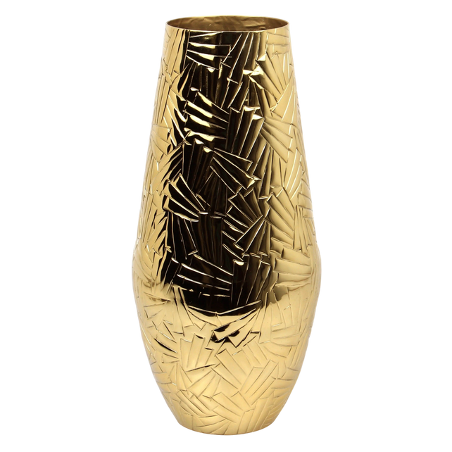 Vase ALU/GOLD 22x22x45