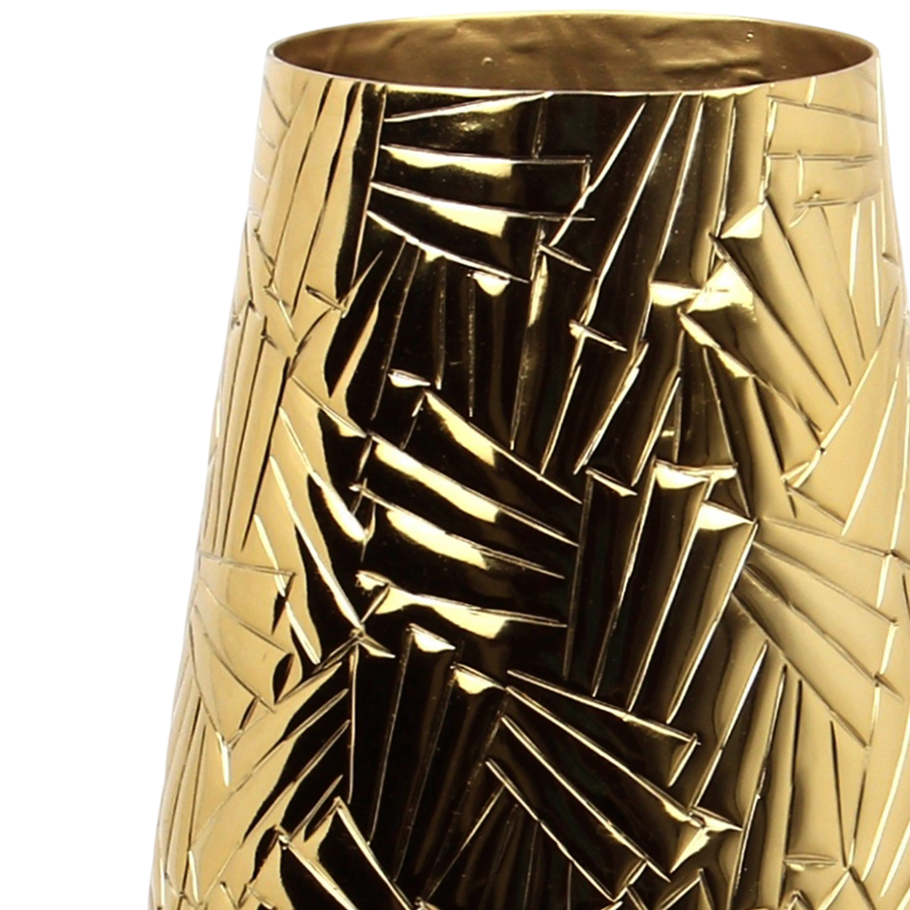 Vase ALU/GOLD 22x22x45