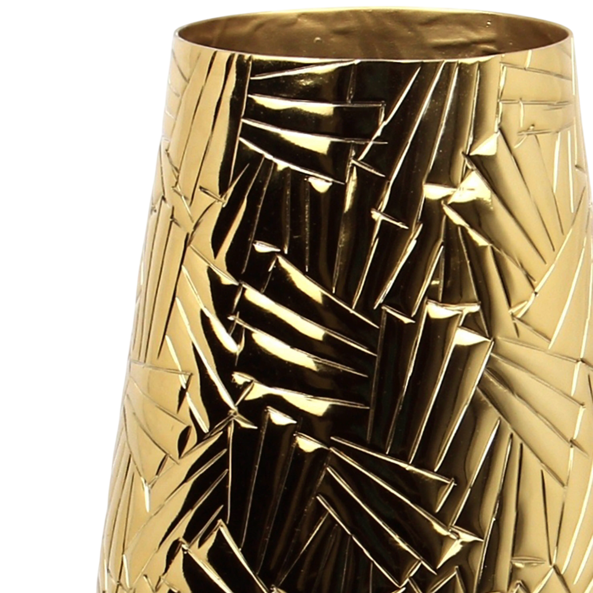Vase ALU/GOLD 22x22x45