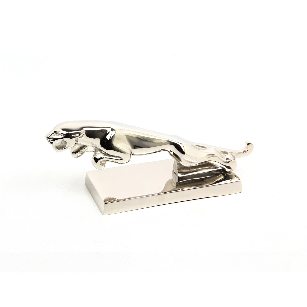 Decorative LEOPARD 31x8x13cm silver