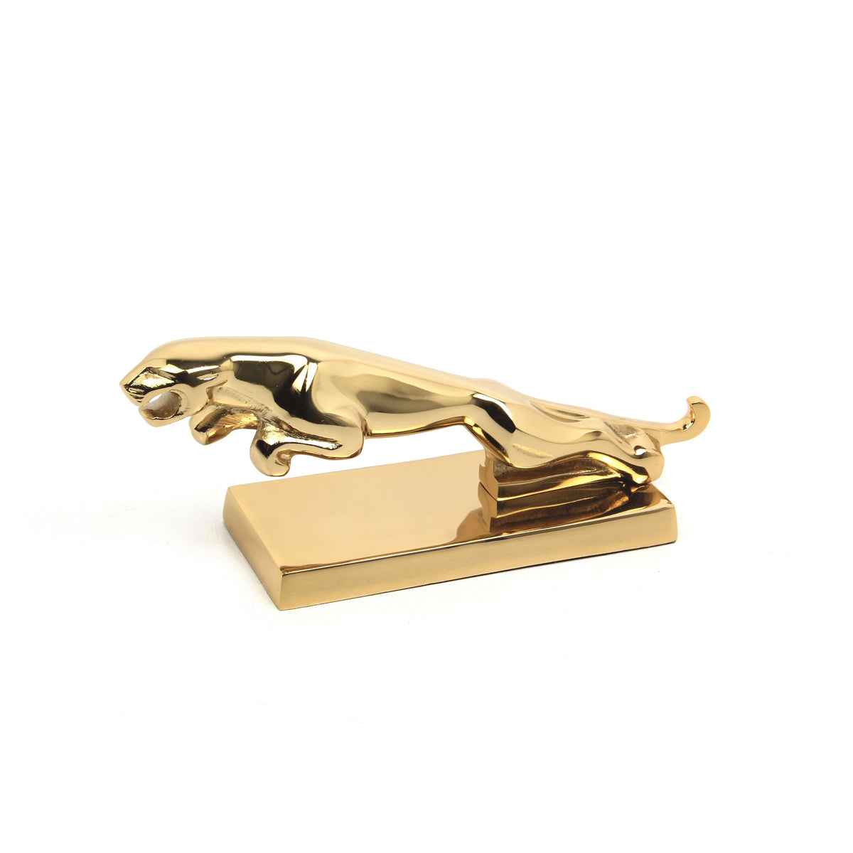 Decoratieve LEOPAARD 31x8x13cm goud