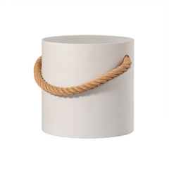 Stool ZANE concrete Ø40x40cm white