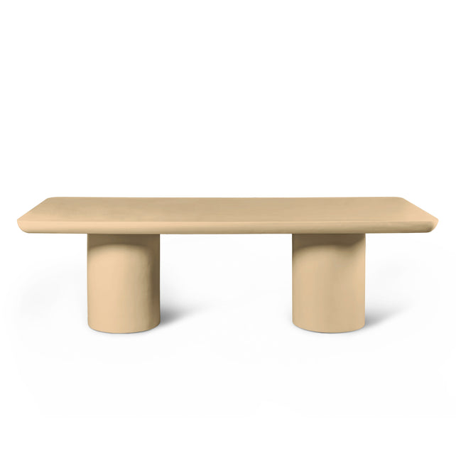 Dining table NATHAN concrete 240x100x76cm brown