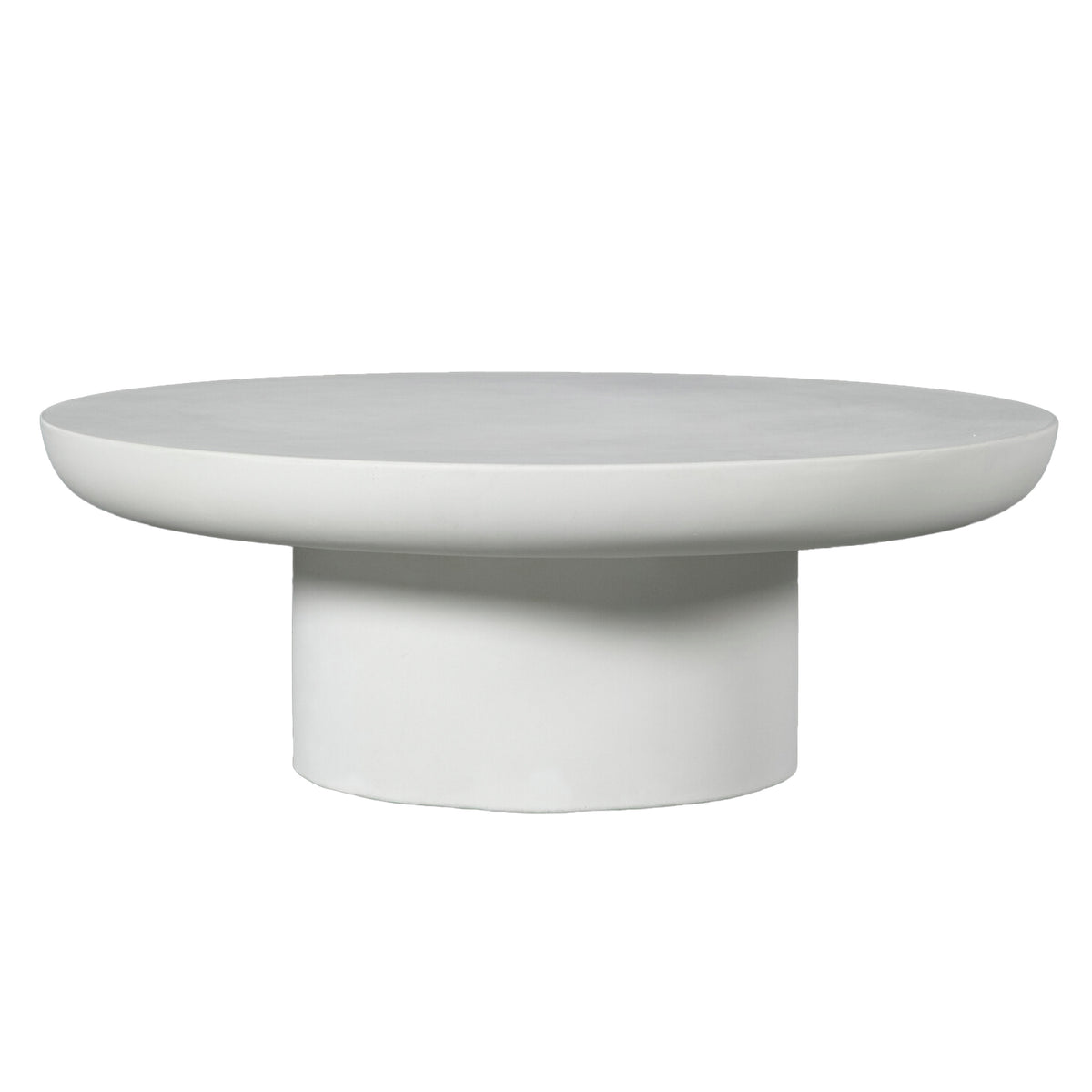 Salontafel BLAKE beton Ø90x32cm wit