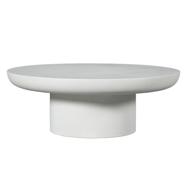 Couchtisch BLAKE Beton Ø90x32cm weiß