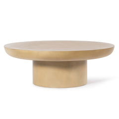 Couchtisch BLAKE Beton Ø90x32cm braun