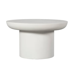 Side table BLAKE concrete Ø70x42cm white