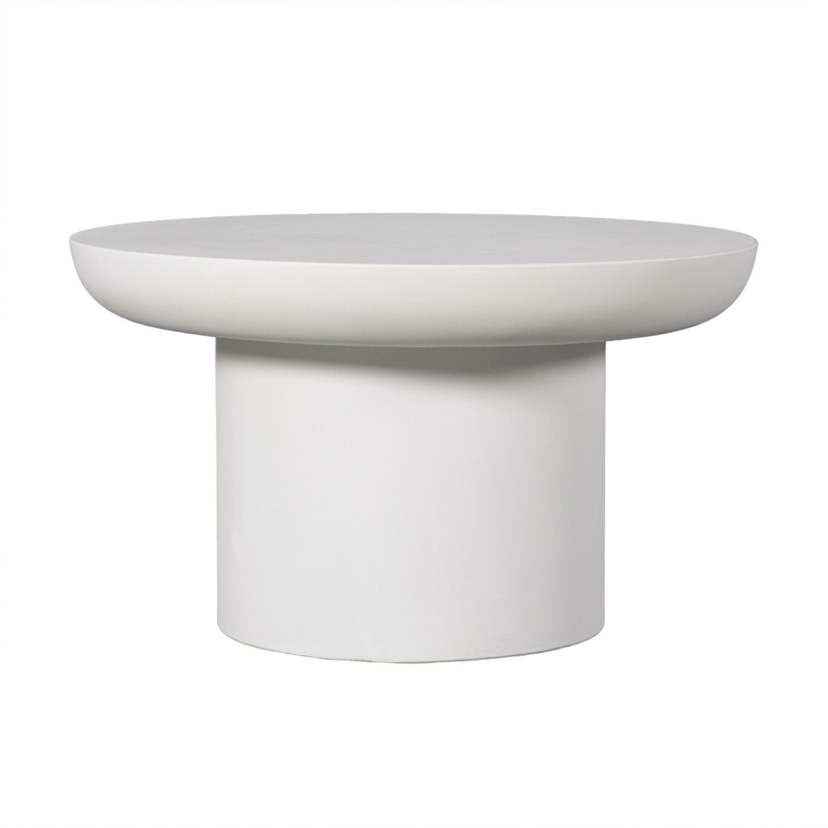 Bijzettafel BLAKE beton Ø70x42cm wit