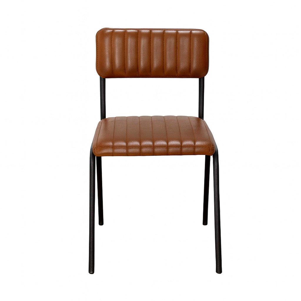 Esszimmerstuhl BORIS stapelbar 46x52x78cm grünes Leder
