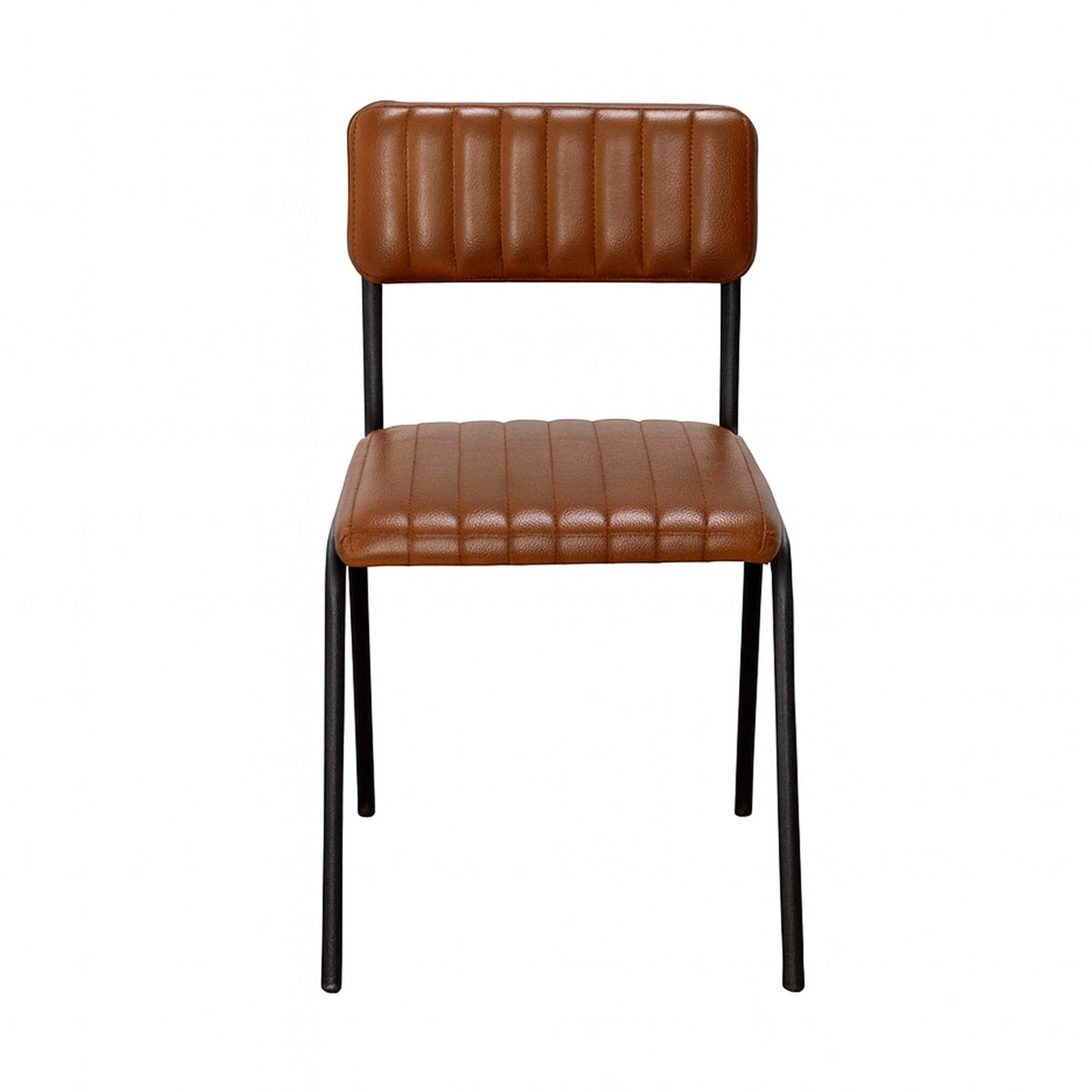 Esszimmerstuhl BORIS stapelbar 46x52x78cm grünes Leder