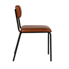 Esszimmerstuhl BORIS stapelbar 46x52x78cm grünes Leder