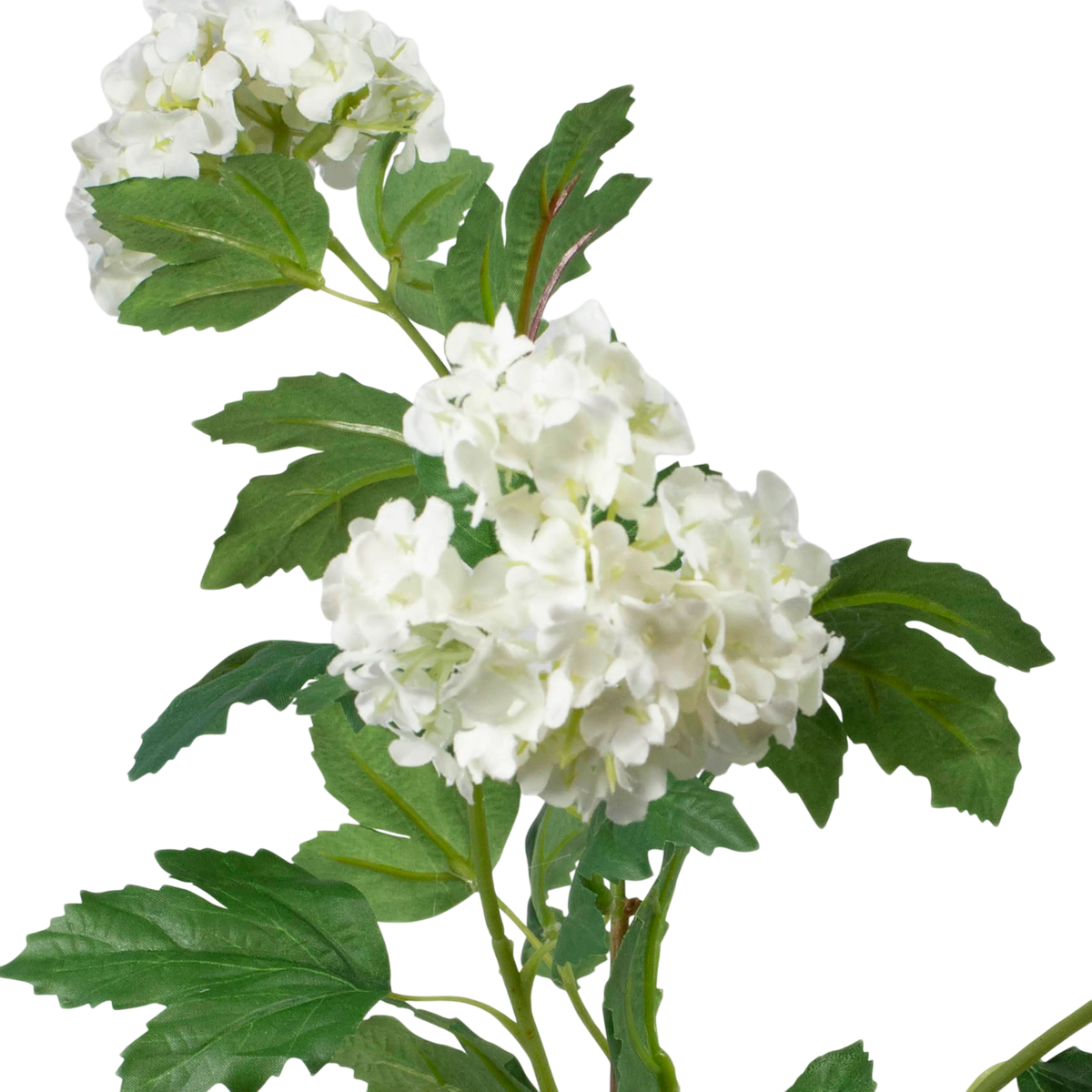 Flower SNOWBALL white 78cm