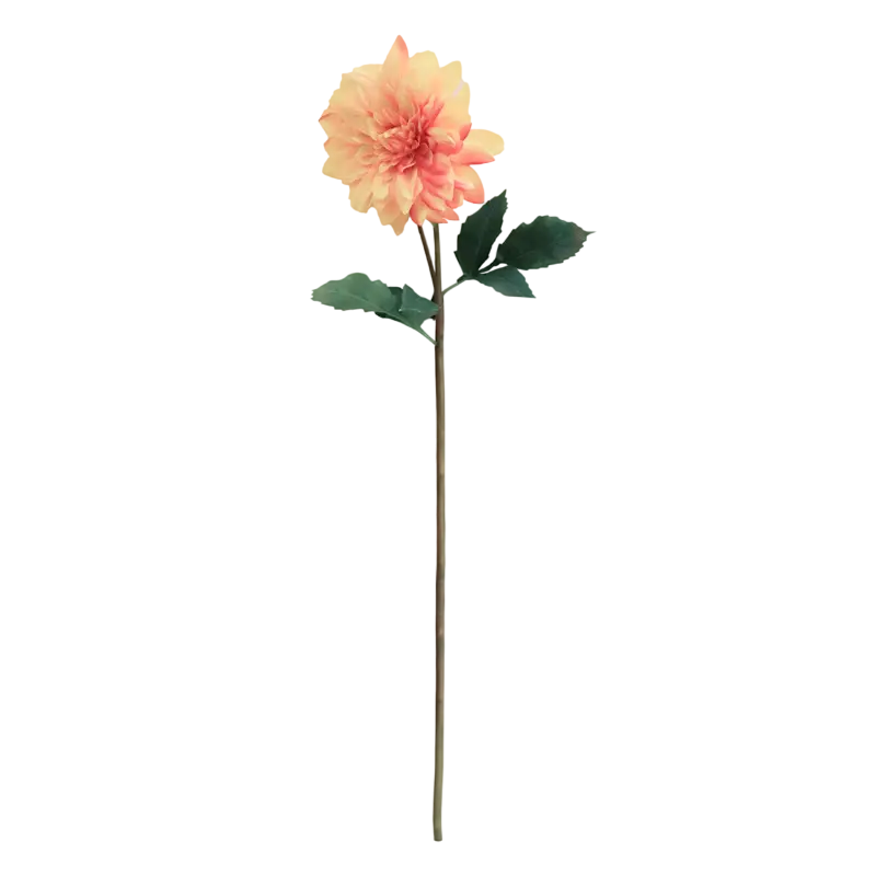 Flower dahlia light orange 90cm