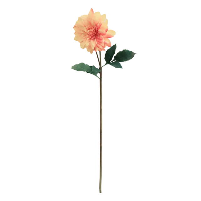 Flower dahlia light orange 90cm
