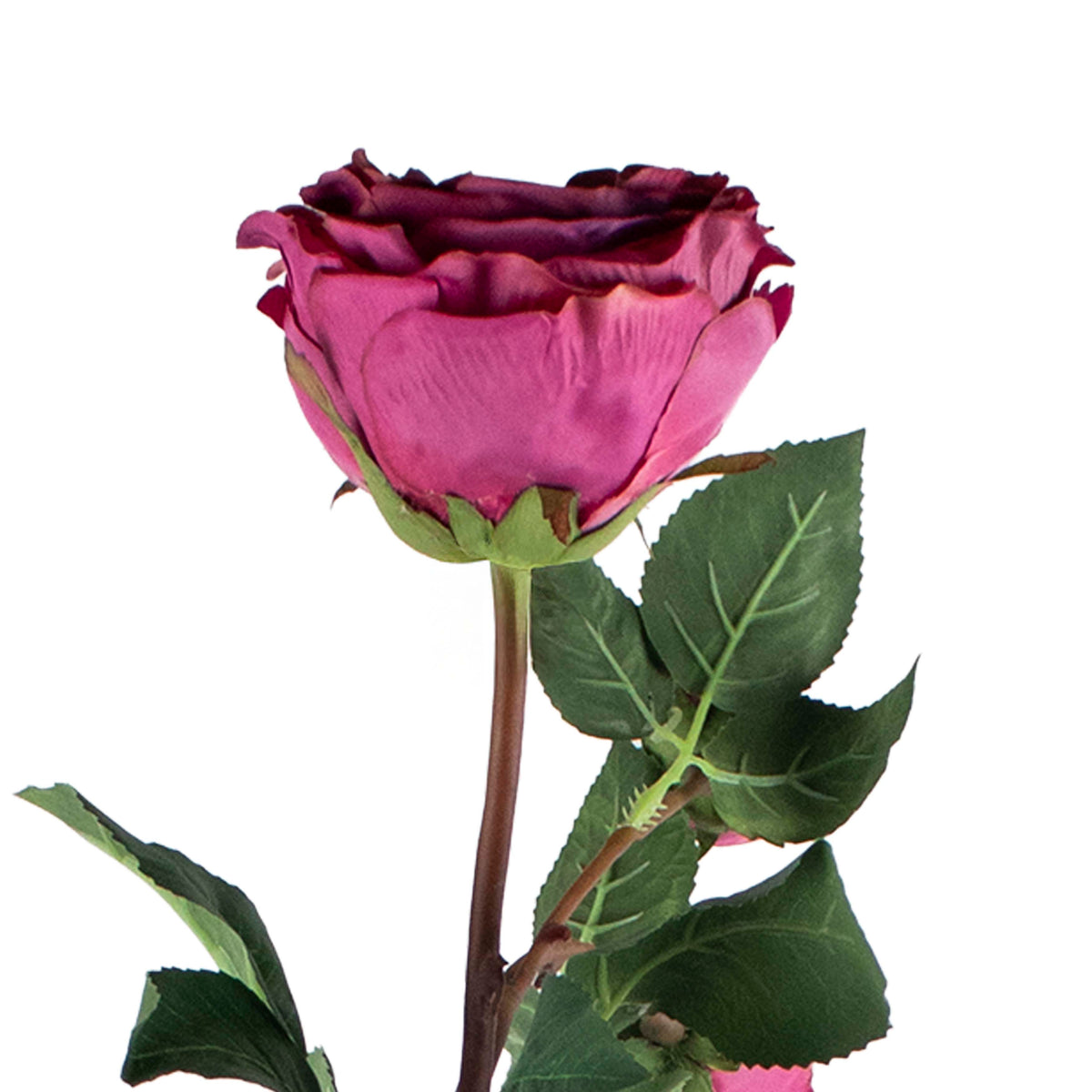 Flower rose fucshia 58cm