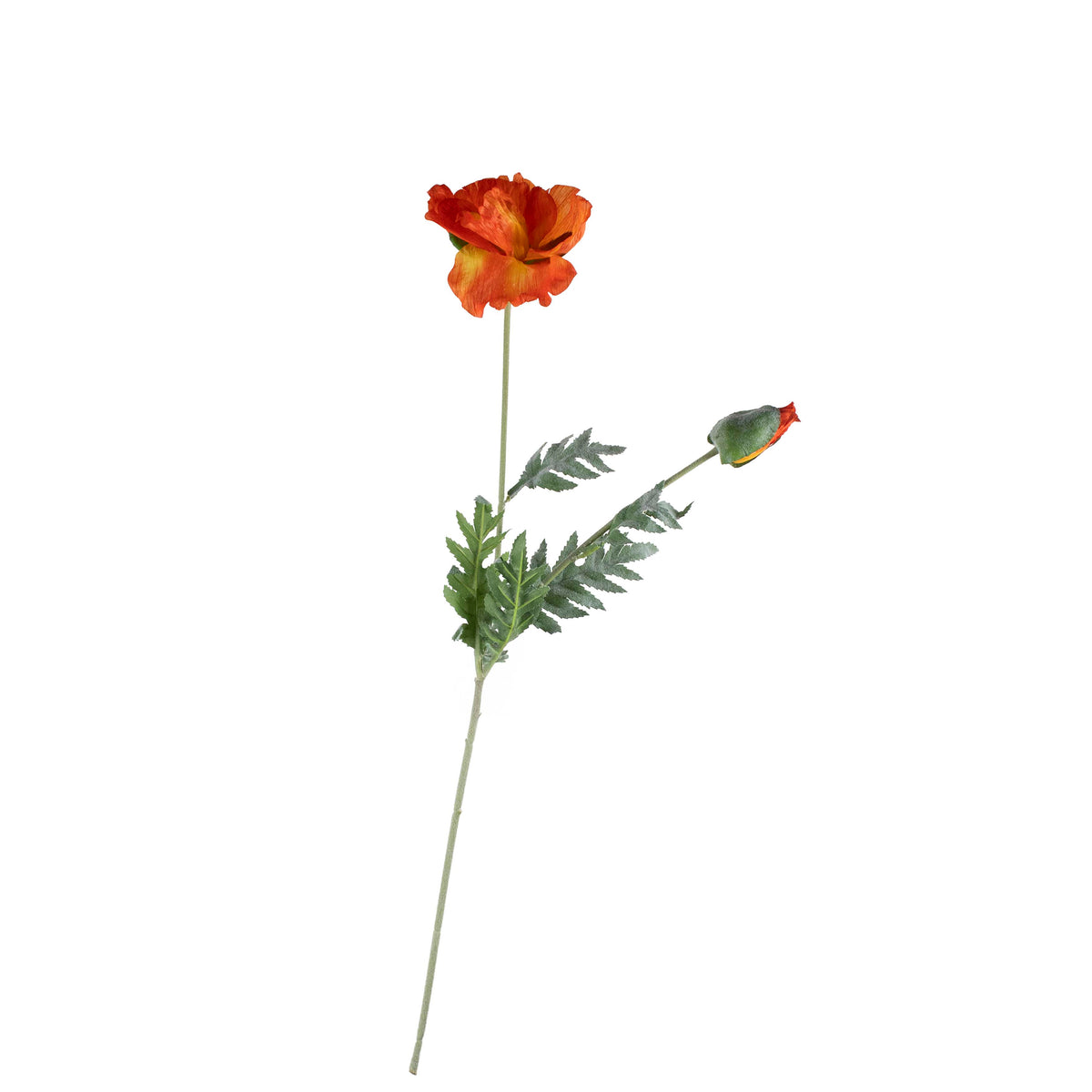 Flower poppy orange 75cm