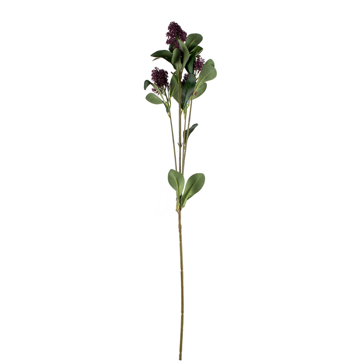 Flower leaves berry branch dark purple 81cm