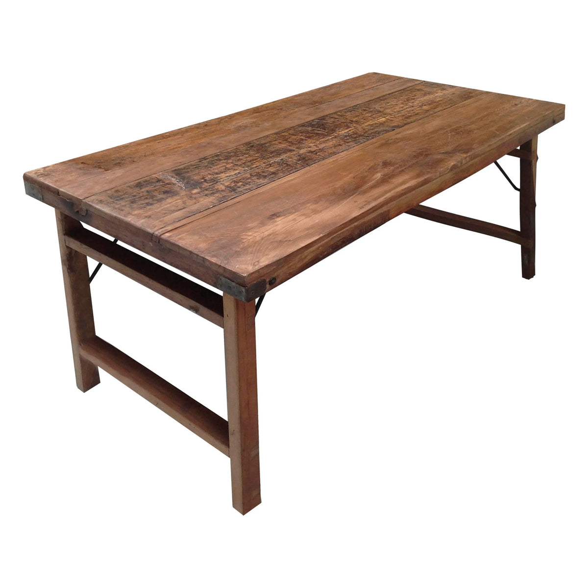 Dining table folding wood 160x80x76