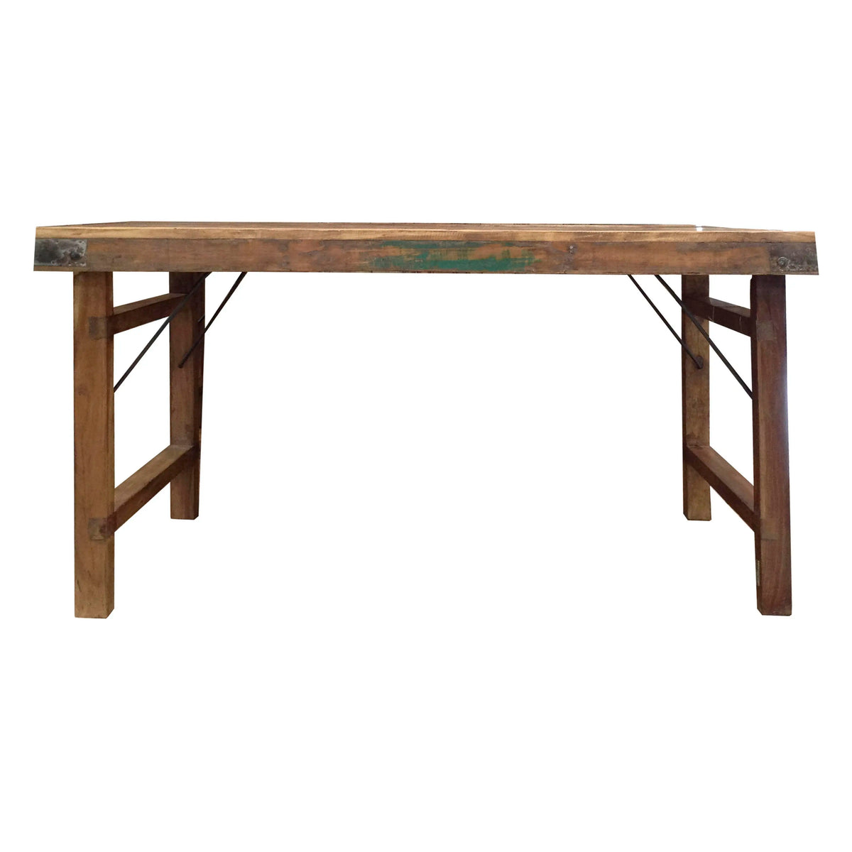 Dining table folding wood 160x80x76