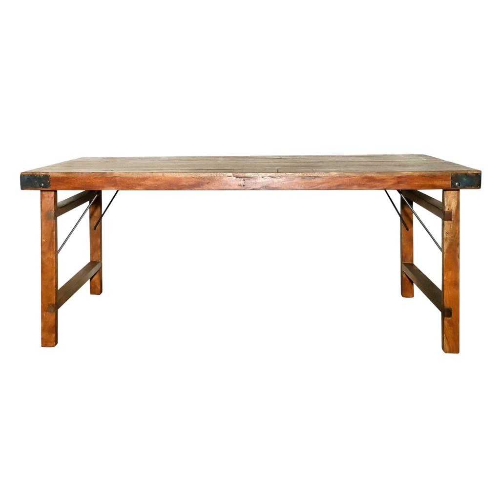 Dining table folding wood 180x90x76