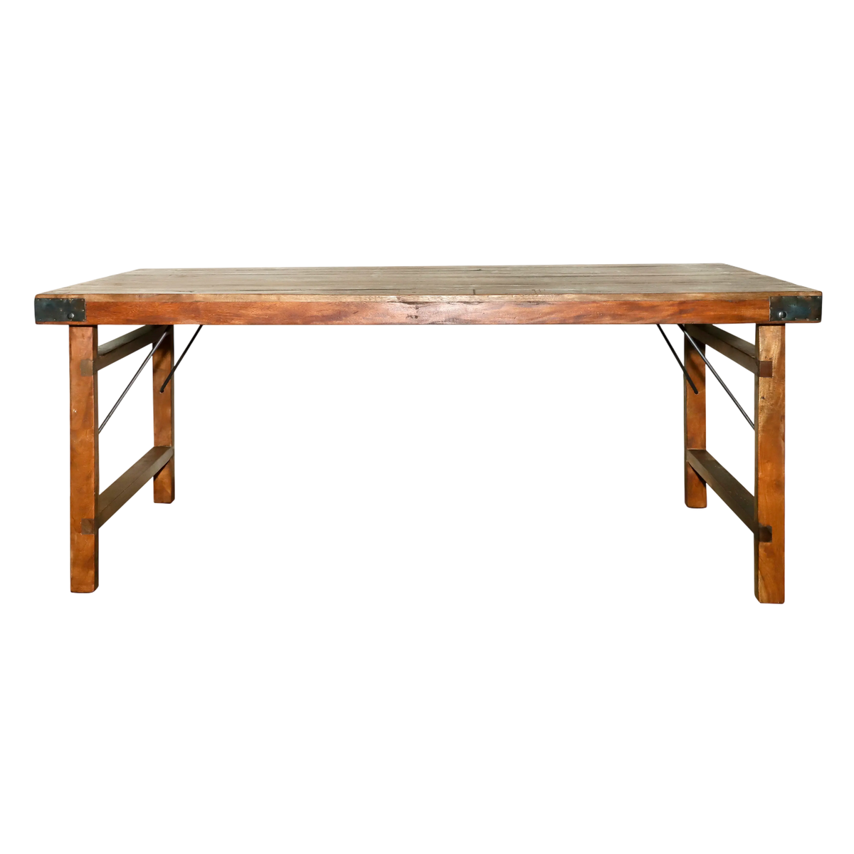 Dining table folding wood 180x90x76
