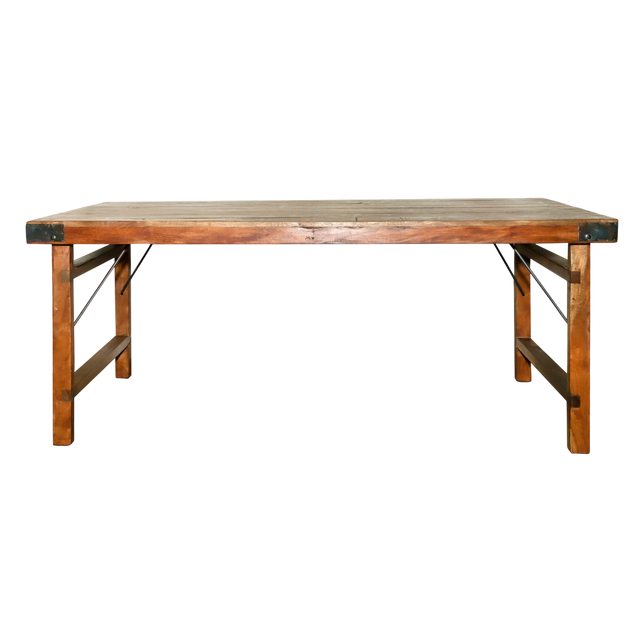 Dining table folding wood 180x90x76