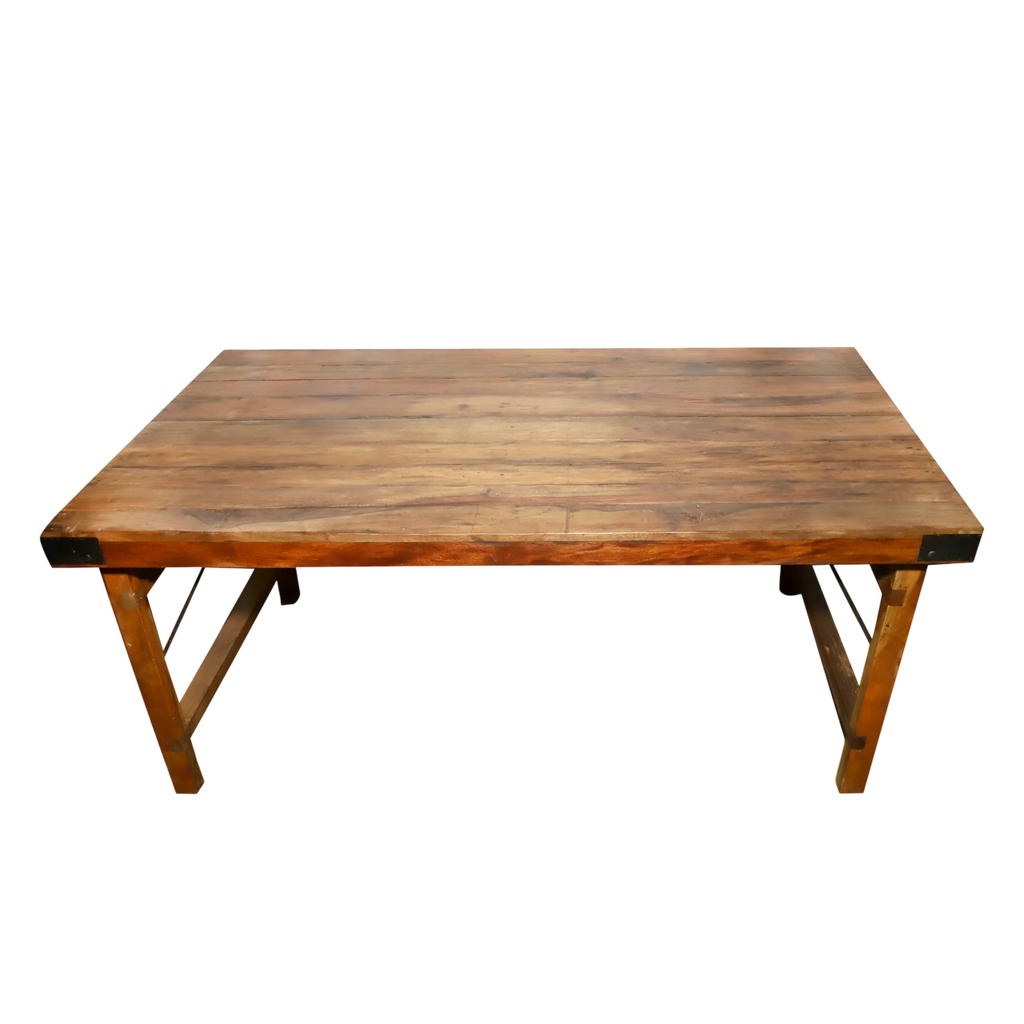 Dining table folding wood 180x90x76