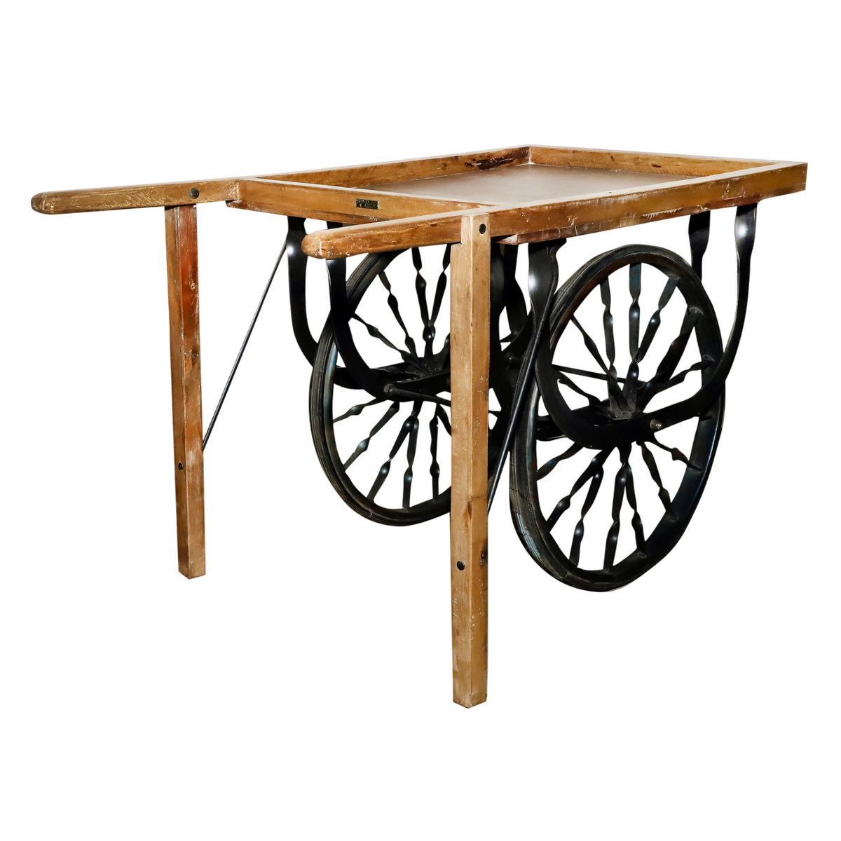Cart recycled wood 122x66x73