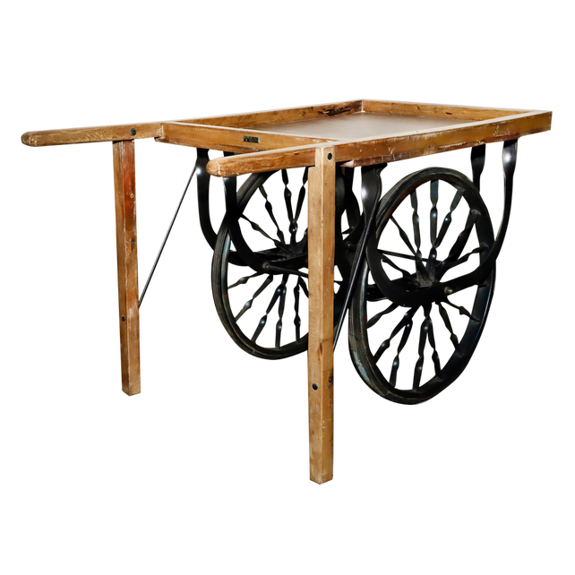 Cart recycled wood 122x66x73