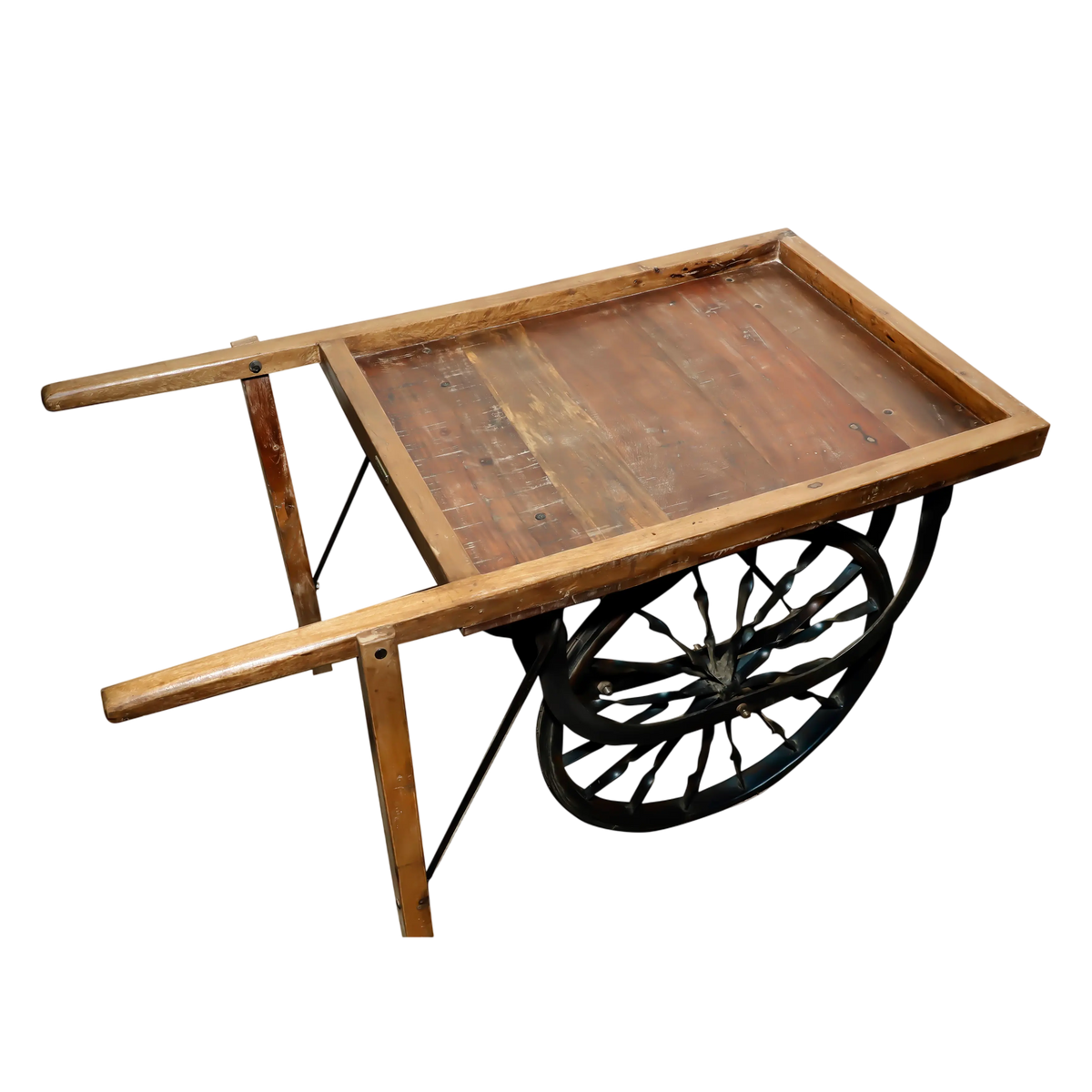 Cart recycled wood 122x66x73
