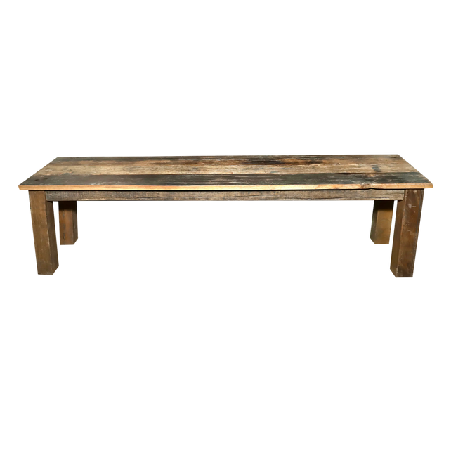 Bench recycled wood 152x36x45