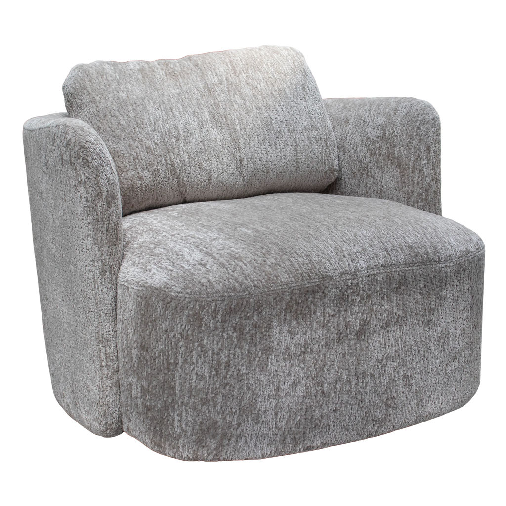 Swivel chair Aurelia stone 89x85x75