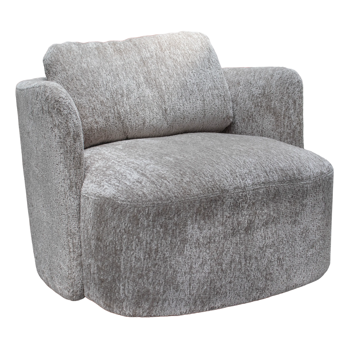 Swivel chair Aurelia stone 89x85x75