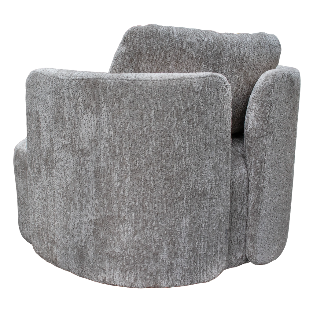 Swivel chair Aurelia stone 89x85x75