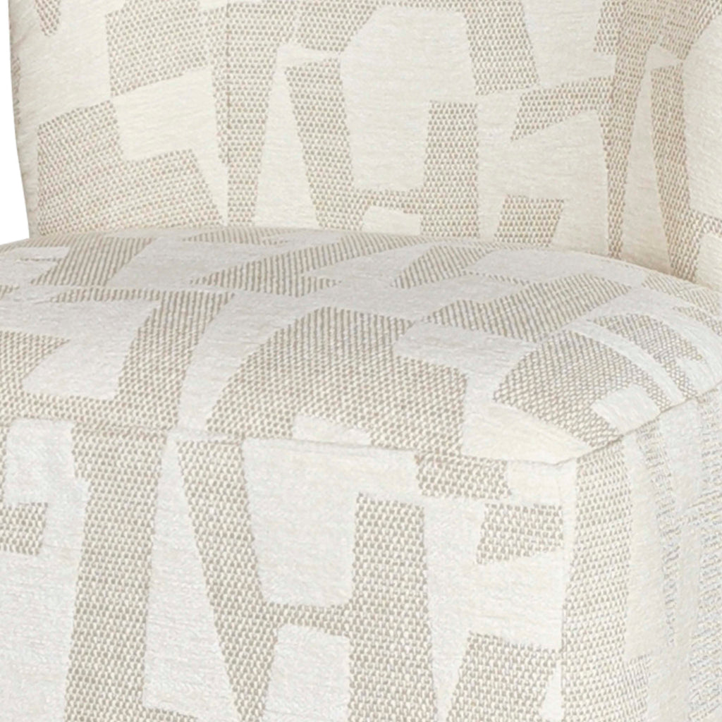 Swivel chair HARPER 73x79x77cm mixed ivory