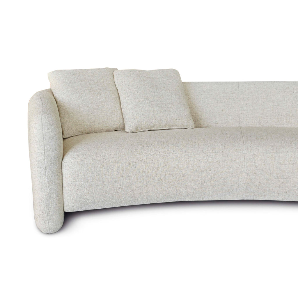 Bank JAMES 3-zits 261x121x72cm crème
