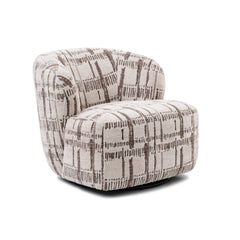 Swivel chair CARTER 78x85x71cm cream brown