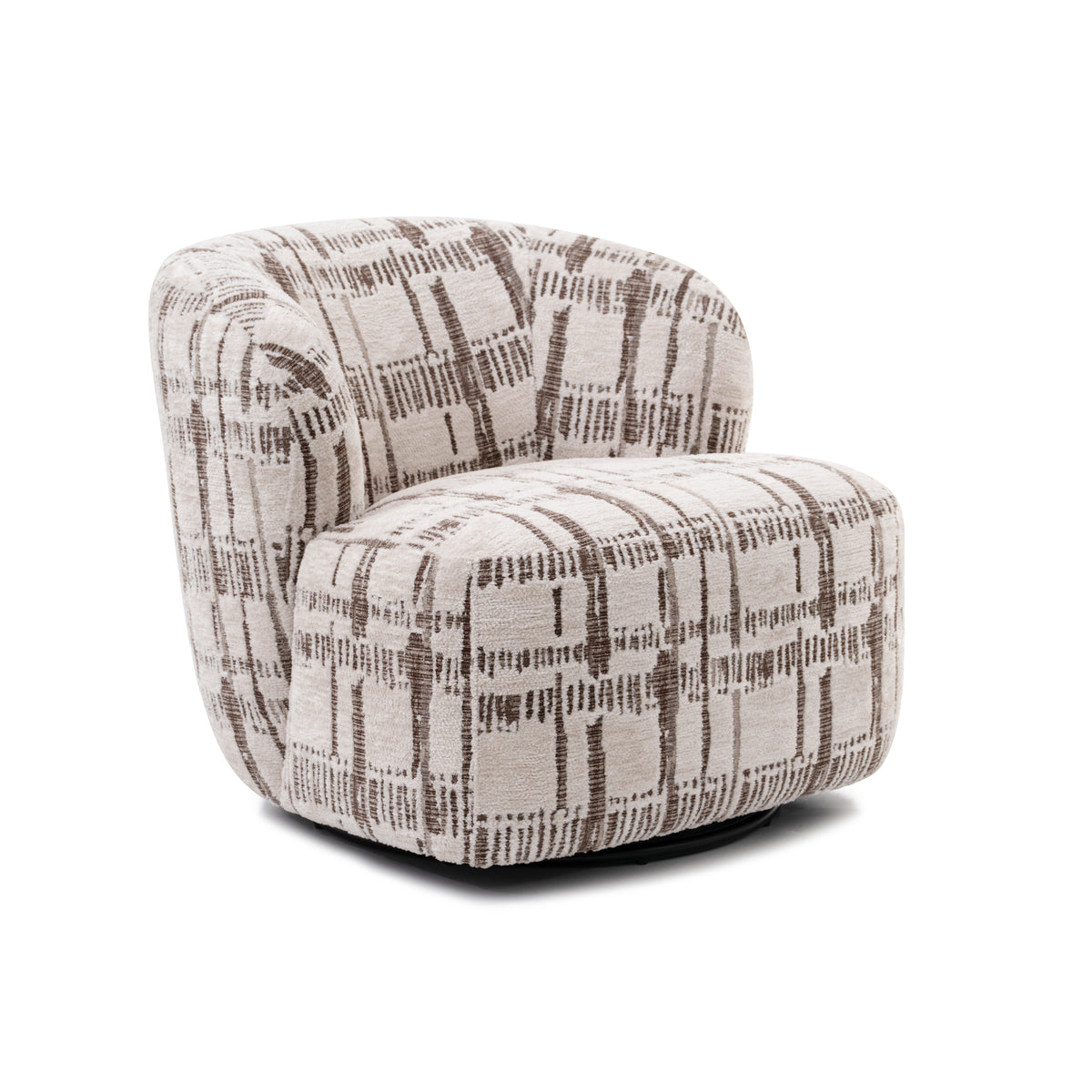Drehstuhl CARTER 78x85x71cm creme braun
