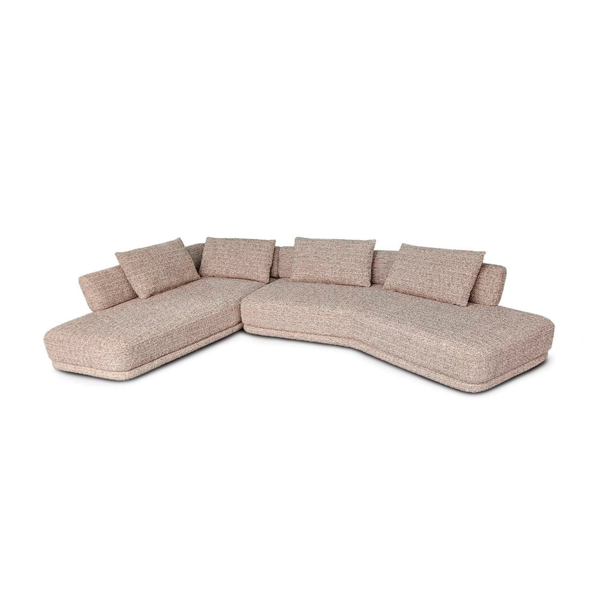 Bank ALLISTAR m/longchair 359x220x71cm zandtaupe