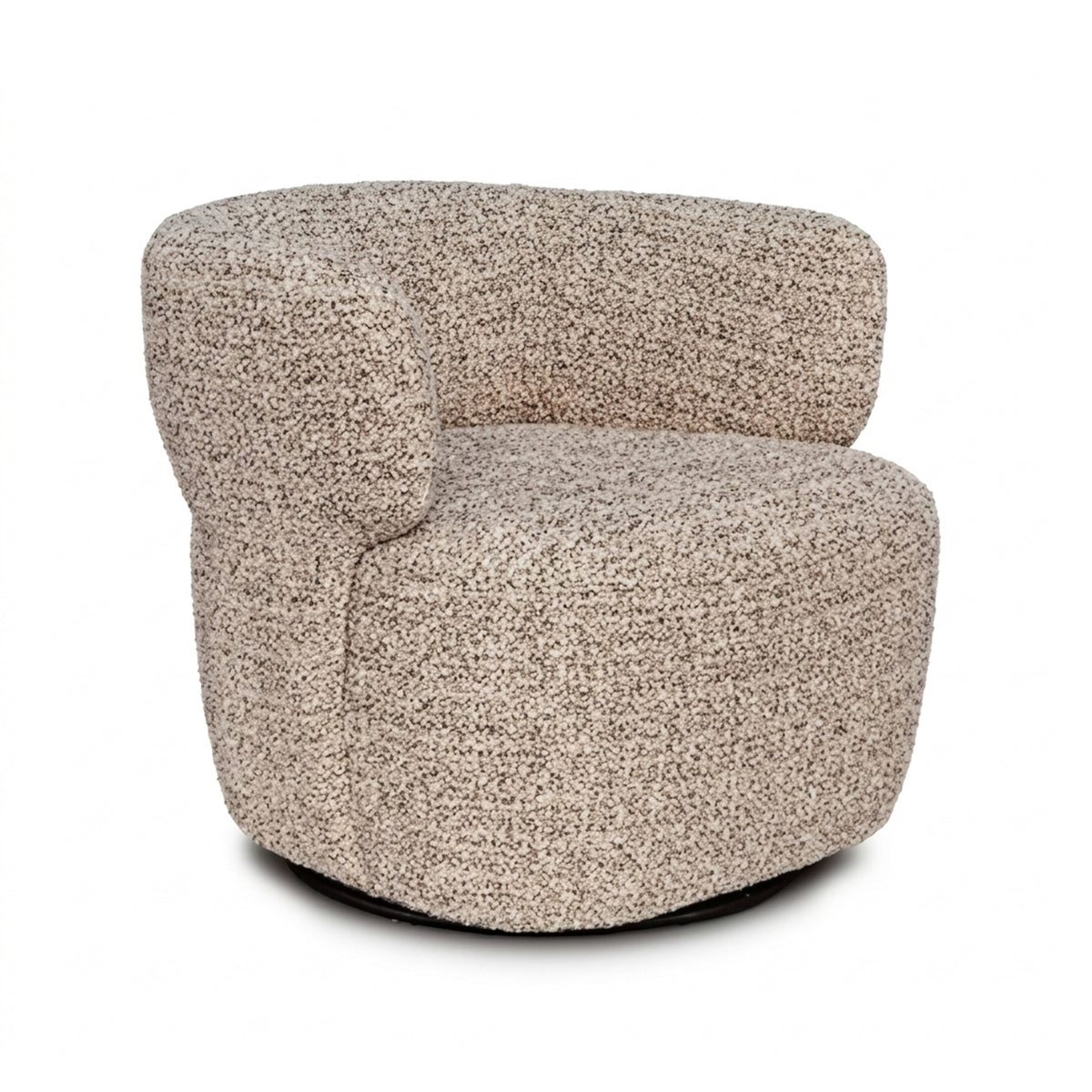 Swivel chair EVELYN 80x77x76cm sandy taupe