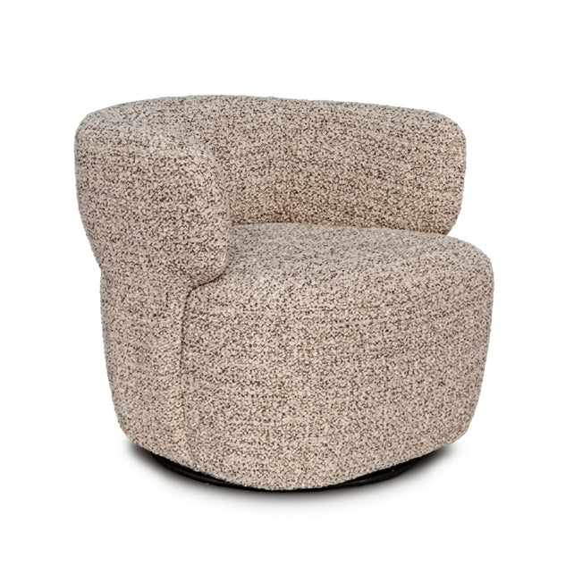 Swivel chair EVELYN 80x77x76cm sandy taupe