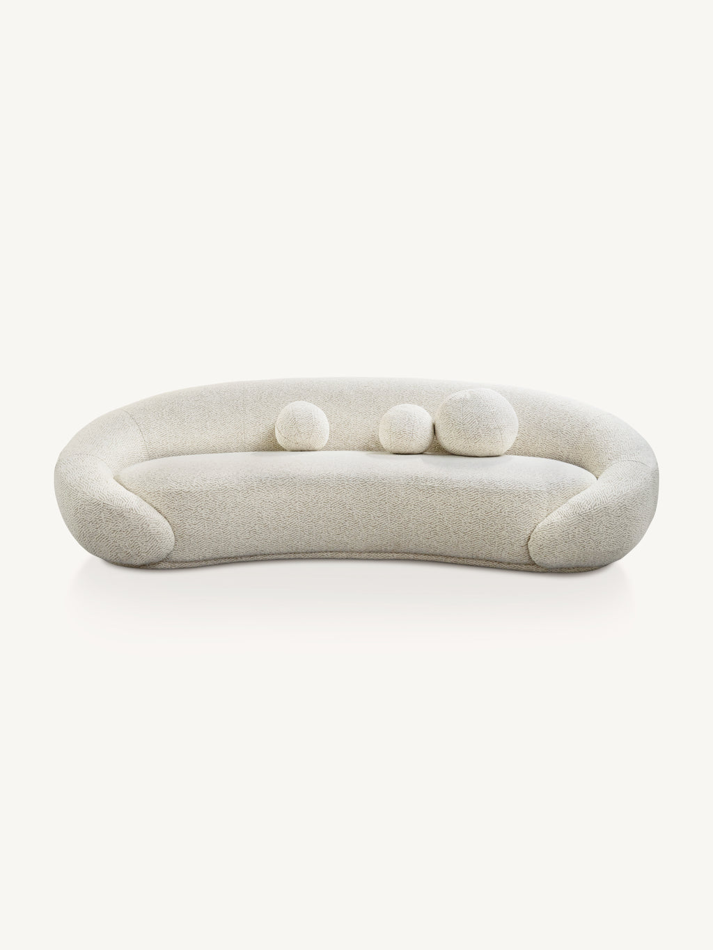 Sofa BJORN 264x119x75cm strukturiert sandfarben